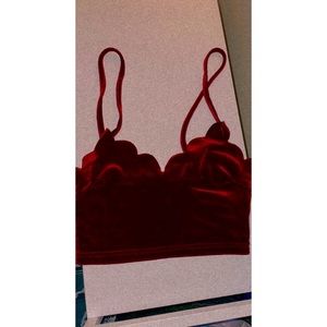 Red Velvet Crop Top🤍